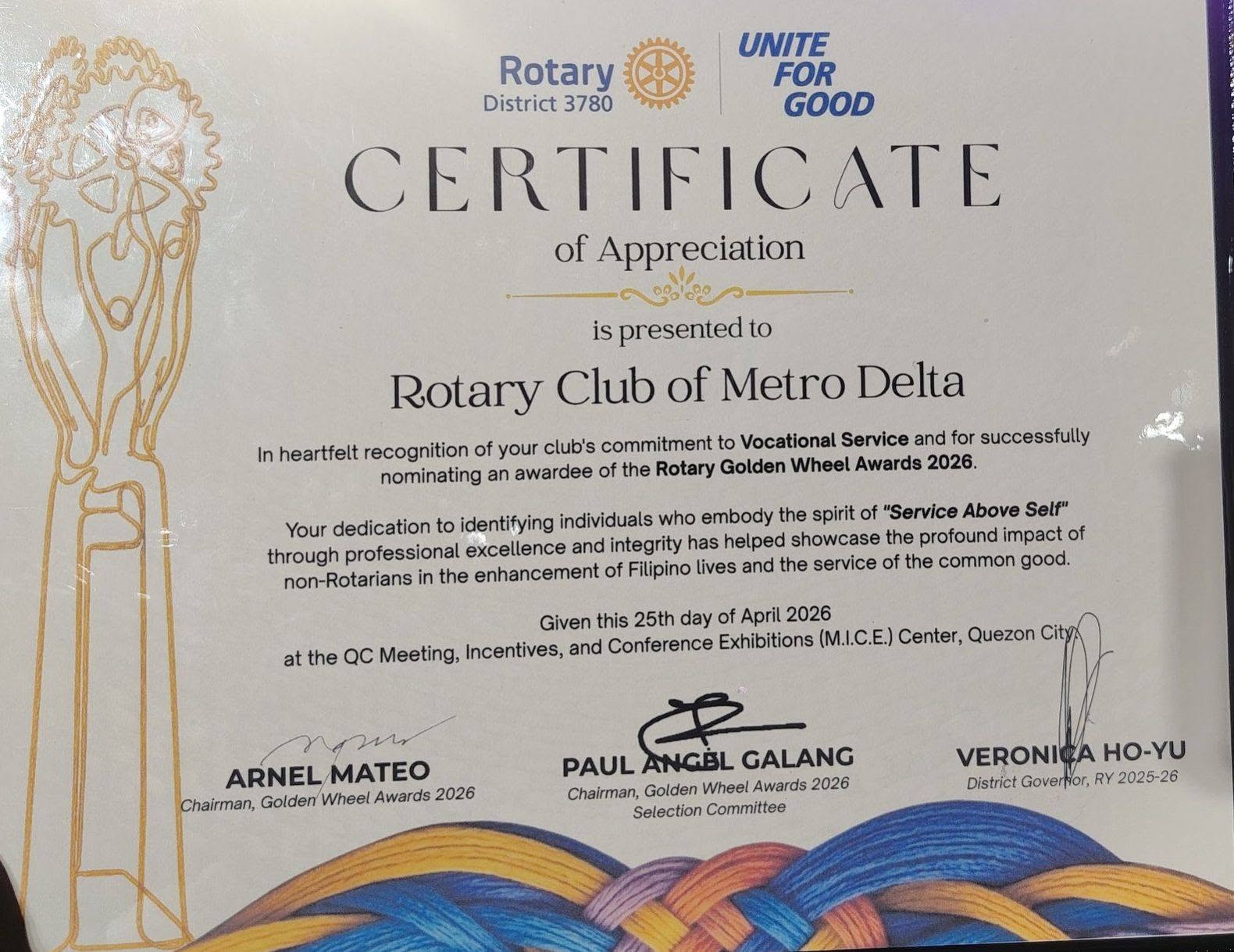 Celebrating Excellence and Fellowship at the Rotary Golden Wheel Awards 2026