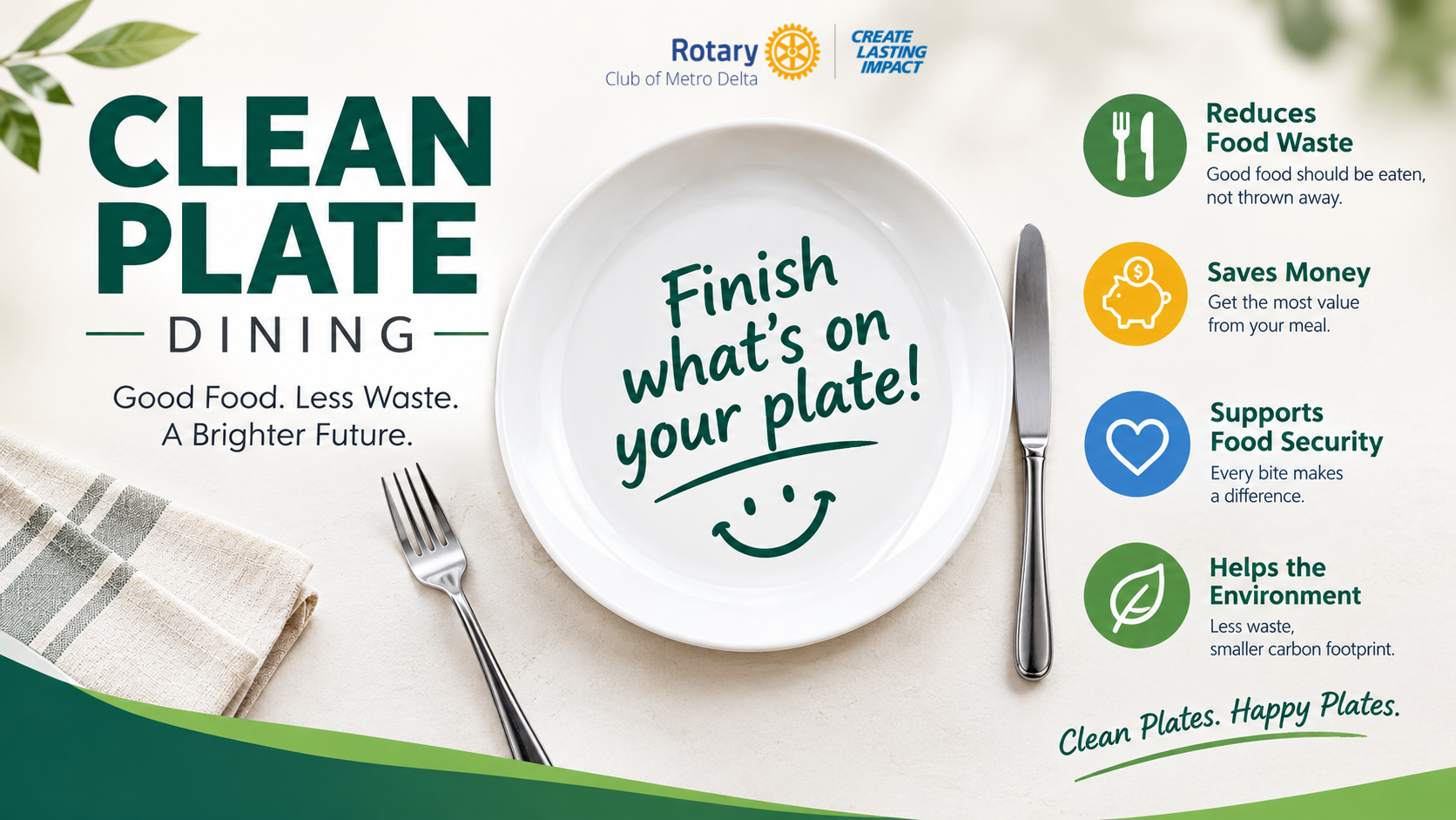 Clean Plate Dining: Be a Clean Plate Hero!